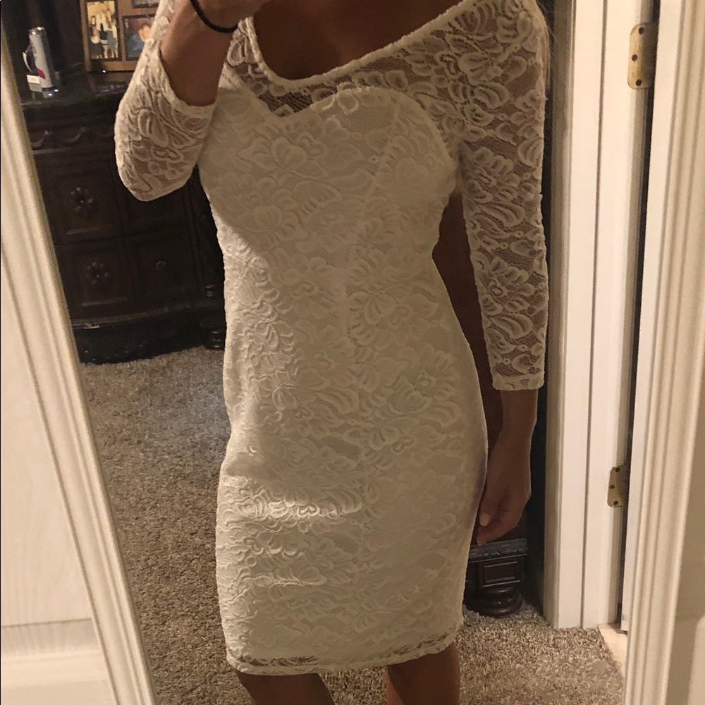 Beautiful never worn white lace dress